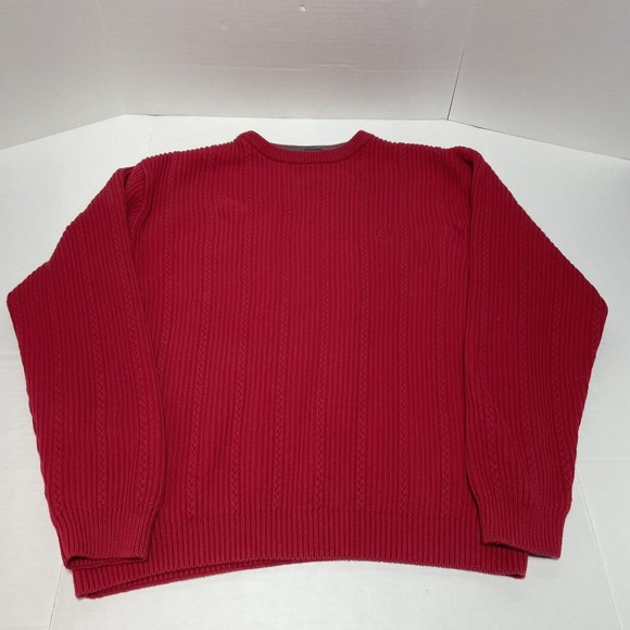 Vintage Chaps Ralph Lauren Knit Sweater Mens XL, Red, Logo, VTG - Picture 4 of 10